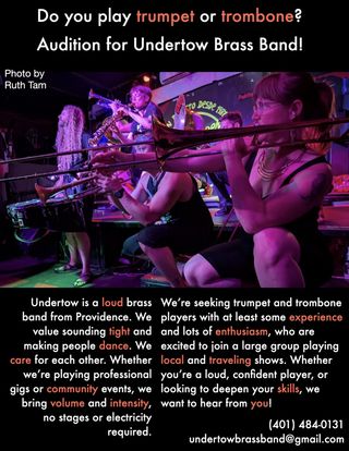 Audition for Undertow Brass Band