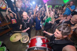 Undertow Brass Band performing live