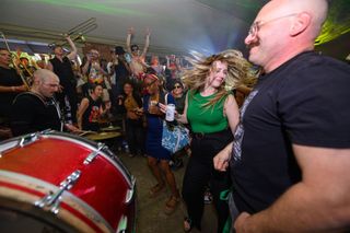Undertow Brass Band performing live