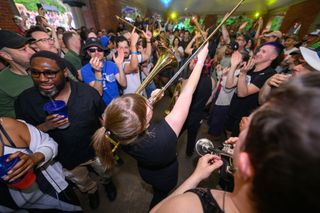Undertow Brass Band performing live