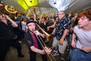 Undertow Brass Band performing live